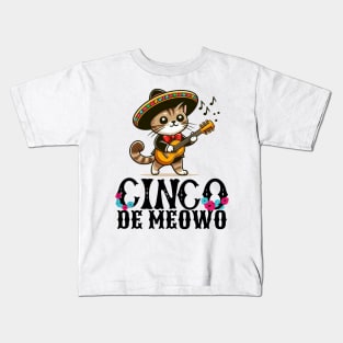 Cinco De Meowo Kids T-Shirt